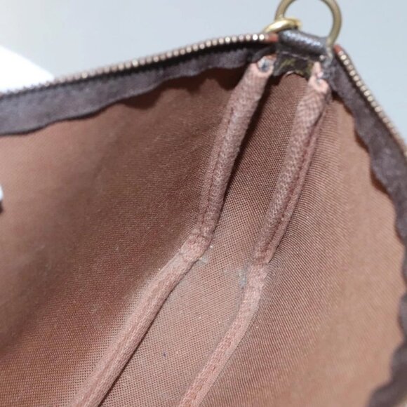 LOUIS VUITTON Graffiti Pochette Accessoires Pouch Khaki M92191 LV Auth bs28566 - Picture 12 of 16